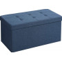 Förvarings Sittbänk 76 x 38 x 38 cm Blå