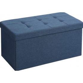 Förvarings Sittbänk 76 x 38 x 38 cm Blå