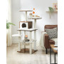 Lyx Klösträd 138 cm Med Katthus Vintage Brun - Vit