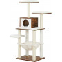 Lyx Klösträd 138 cm Med Katthus Vintage Brun - Vit