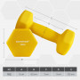 2-Pack Hantlar Set 1 kg - Gul 13,5 x 6,5 x 6 cm