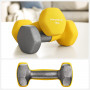 2-Pack Hantlar Set 1 kg - Gul 13,5 x 6,5 x 6 cm