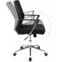 Kontorsstol Med Nätryggstöd Höjdjusterbar - Gungfunktion Svart 61 x...
