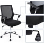 Kontorsstol Med Nätryggstöd Höjdjusterbar - Gungfunktion Svart 61 x...
