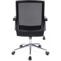 Kontorsstol Med Nätryggstöd Höjdjusterbar - Gungfunktion Svart 61 x...