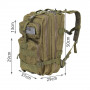 Vandringsryggsäck - 35L Ryggsäck Sport Military XL