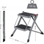 Trappstege Vikbar - 50 x 59,5 x 44 cm - Stegpall 2 steg