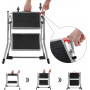 Trappstege Vikbar - 50 x 59,5 x 44 cm - Stegpall 2 steg