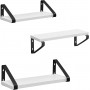 Vägghyllor 3-pack - Hyllplan i Industriell Design - Vit