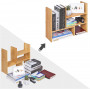 3 justerbart Förvaringshylla DIY bordshylla