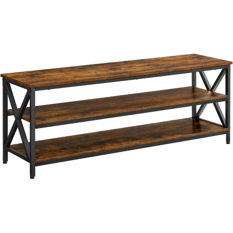 TV Bänk Industriell Design 147 x 40 x 50 cm Vintage Brun-svart
