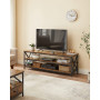 TV Bänk Industriell Design 147 x 40 x 50 cm Vintage Brun-svart
