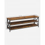 TV Bänk Industriell Design 147 x 40 x 50 cm Vintage Brun-svart