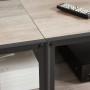 TV Bänk Industriell Greige 160 x 39 x 52 cm För Upp Till 70-tums TV