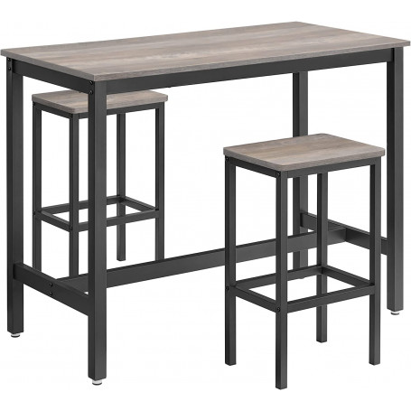 Barbord Med 2 Pall Stolar - Barmöbel Set