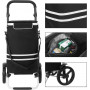 3-in-1 Shoppingvagn Multifunktion Med Kylväska 35L