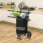 3-in-1 Shoppingvagn Multifunktion Med Kylväska 35L