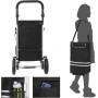 3-in-1 Shoppingvagn Multifunktion Med Kylväska 35L