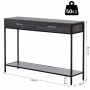 Konsolbord - Sidobord Svart 120 x 30 x 81,5 cm