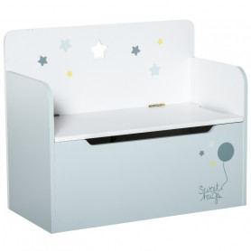 Kista För Barnrum 2-i-1 Sittbänk Leksakslåda 60 x 30 x 50 cm