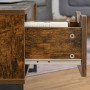 Soffbord Med Höjdjusterbar Bord 100 x 60 x 40 cm Vintage Brun