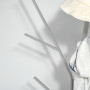 Klädhängare Stående Metall Grå - L45 x B45 x H180 cm