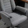Kontorsstol Grå Tyg Ergonomisk 68x69x116-126cm