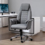 Kontorsstol Grå Tyg Ergonomisk 68x69x116-126cm