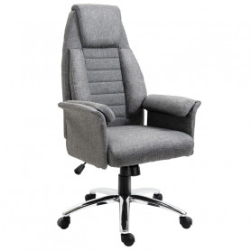 Kontorsstol Grå Tyg Ergonomisk 68x69x116-126cm