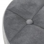Arbetsstol - Rullbar Pall Sammet Grå 35 x 35 x 49-61 cm