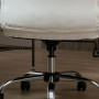Kontorsstol Ergonomisk Skinn Vit