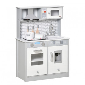 Barnkök Trä Lekkök Med Tillbehör 60 x 29 x 84 cm Ljud och Ljuseffekt