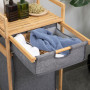 Rullbar Tvättkorg Ställ Med Låda 42 cm x 35 cm x 84,5 cm Bambu