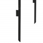 Trädgårdsbåge Rosenbåge 140 x 40 x 240 cm Metall Svart