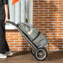 2-in-1 Shoppingvagn & Cykelvagn 55L - 53 x 43 x 110 cm Aluminium