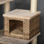 XL Klösträd Rotting med Sisal 55 x 55 x 174 cm Beige-Brun