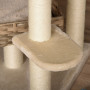 XL Klösträd Rotting med Sisal 55 x 55 x 174 cm Beige-Brun