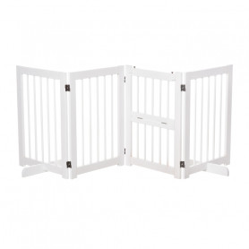 Säkerhetsgrind Till Husdjur Självsående 215 x 38 x 75 cm 4 Paneler ...