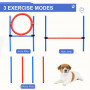 Hund Träning Kit Slalom Häckhopp Ring Justerbar Set