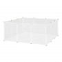 Smådjur Hage 12 paneler DIY Lekhage 105 x 105 x 45 cm