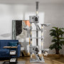 Klösträd i Takhöjd 240-260 cm Kattmöbel Grå - Höjdjusterbar