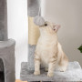 Klösträd i Takhöjd 240-260 cm Kattmöbel Grå - Höjdjusterbar