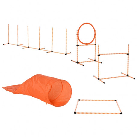 Hund Agility Set Hundträning Komplett Kit Med Tunnel