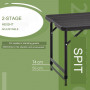 Fällbart Utomhusbord 4 Personer 118 x 60 x 74 cm