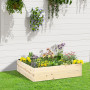 Planteringslåda Naturlig 117 x 117 x 30 cm