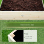 Planteringslåda Naturlig 117 x 117 x 30 cm