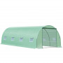 Tunnel Växthus 590 x 300 x 200 cm med Fönster - Grön