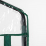 Växthus med 5 Hyllor 69 x 49 x 193 cm Transparent - Grön