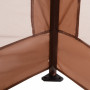 Hopfällbart Paviljong med Sidoväggar Transportväska khaki 3,25 x 3,25 x 2,65 m