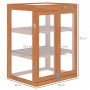 Växthus 58 x 44 x 78 cm med 2 Hyllor Infällbart Tak Transparent Hölje